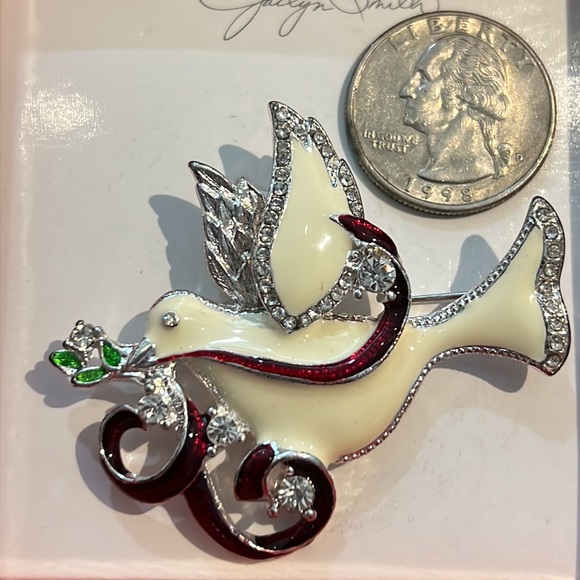 Vintage Dove Bird Brooch Pin - Picture 3 of 3